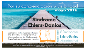 mayo es el mes para visibilizar y concienciar sobre el Síndrome de Ehlers-Danlos