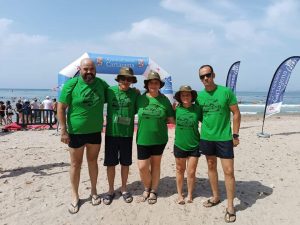V Travesía Solidaria  en la playa de San Ginés, en La Azohía, Cartagena (Murcia)