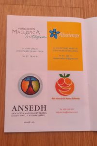 Logos de Fundación Mallorca Integra, Abaimar, ANSEDH y Red Naranja de apoyo solidario