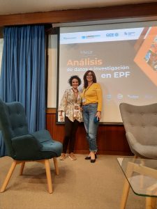 Myriam con la presidenta de la Asociación Enfermedades poco frecuentes