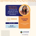 El próximo jueves 8 de febrero a las 18.30 horas (hora peninsular) ANSEDH organiza un webinar impartido por Fernanda Yáñez titulado “Ehlers-Danlos y calidad de vida ¿el enfoque de atención en salud puede influir en mi pronóstico?”