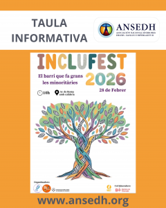 Mesa informativa en Incloufest 2026